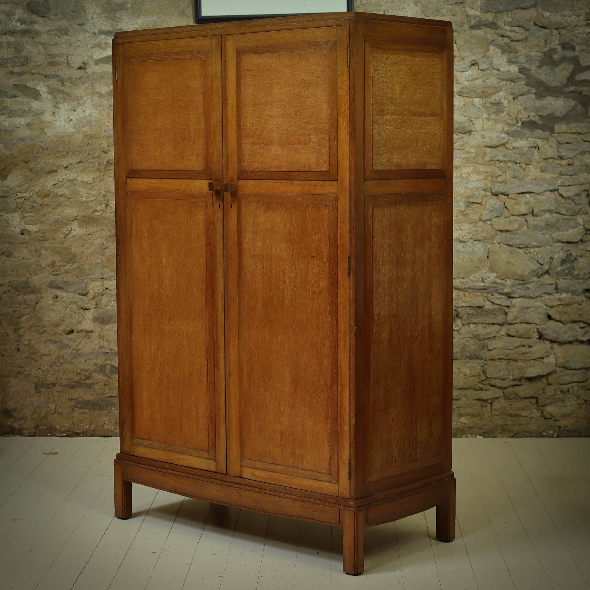 Brynmawr Furniture Company  Arts & Crafts Cotswold School Oak Wardrobe 1930