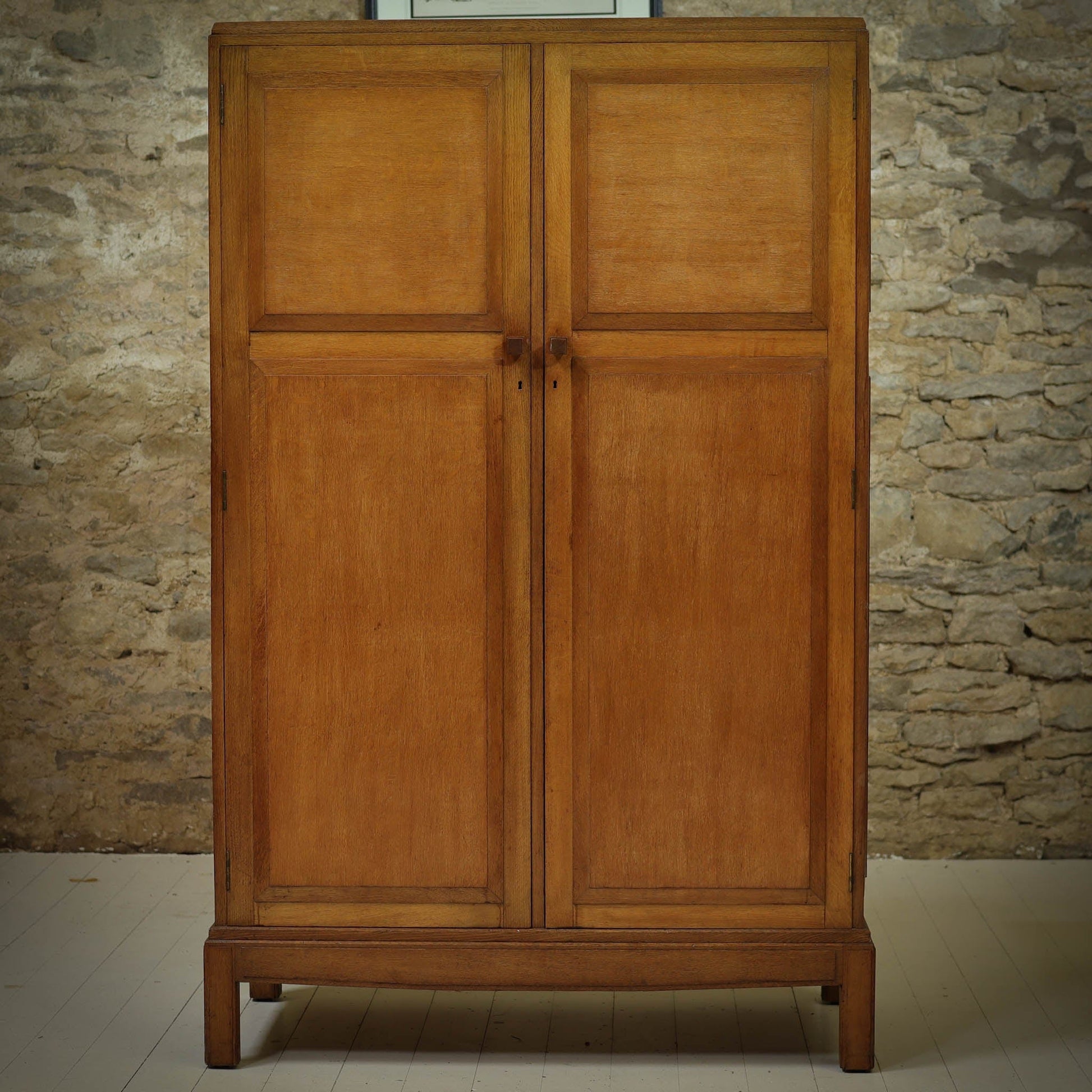 Brynmawr Furniture Company  Arts & Crafts Cotswold School Oak Wardrobe 1930