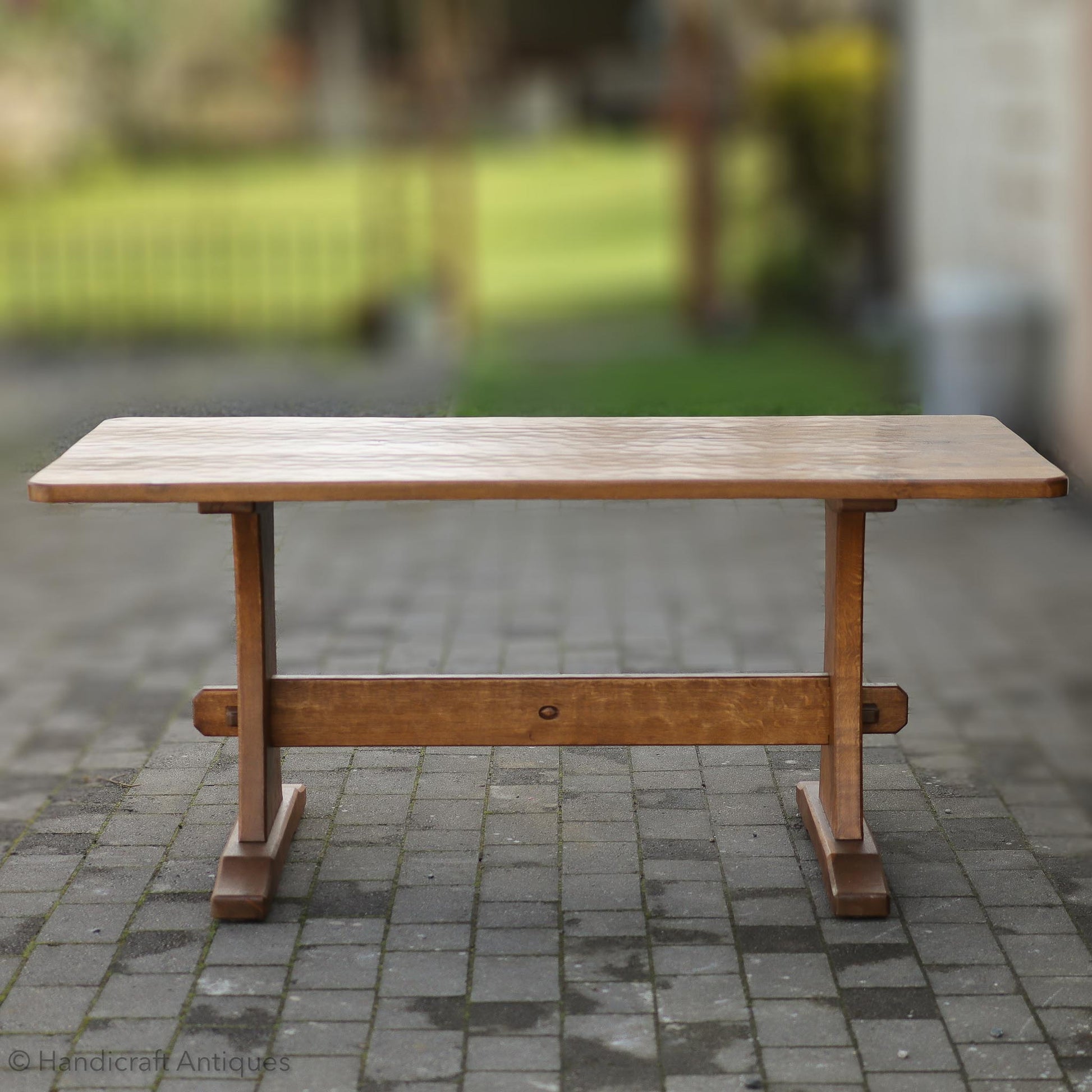 Acornman (Ex-Mouseman) Arts & Crafts Yorkshire School English Oak Dining Table