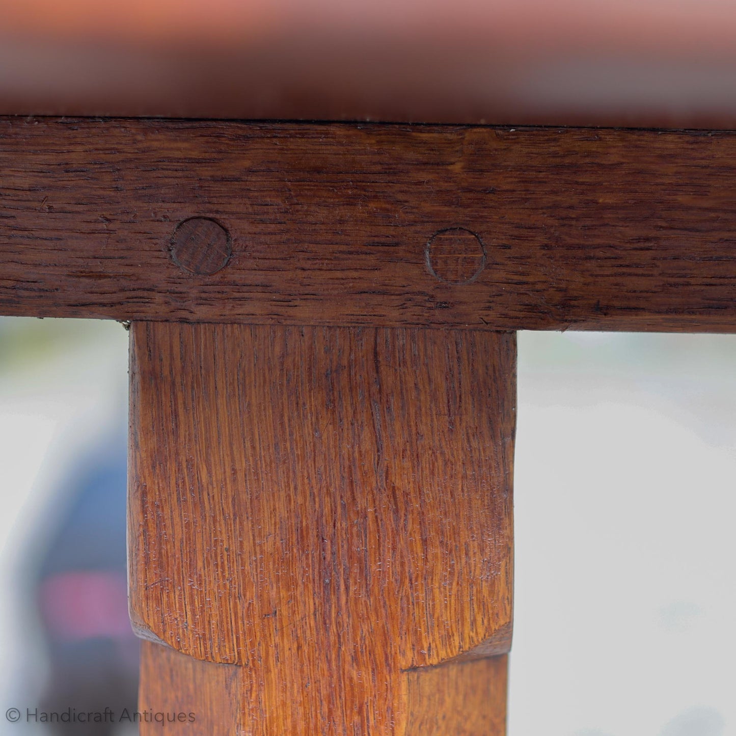 Robert 'Mouseman' Thompson Arts & Crafts Yorkshire School English Oak Dining Table 