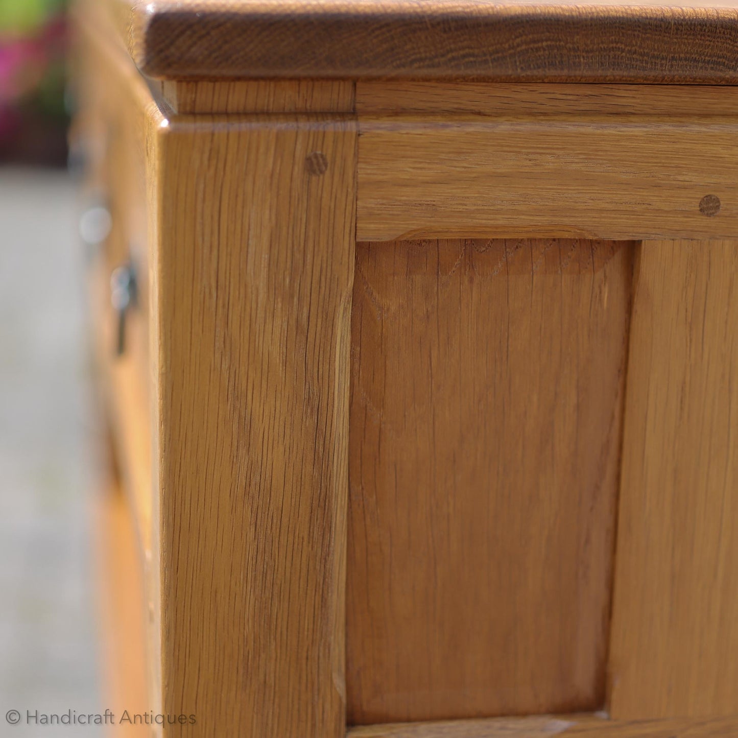 Knightman Arts & Crafts Yorkshire School English Oak Buffet Sideboard