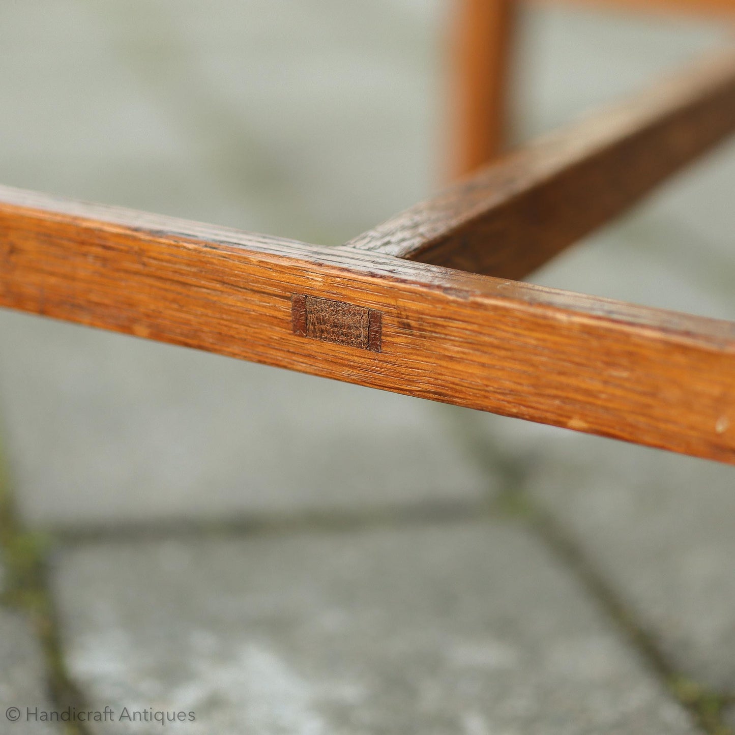 Arthur W. Simpson Arts & Crafts Lakes School English ‘Easy’ Oak Stool c. 1920.