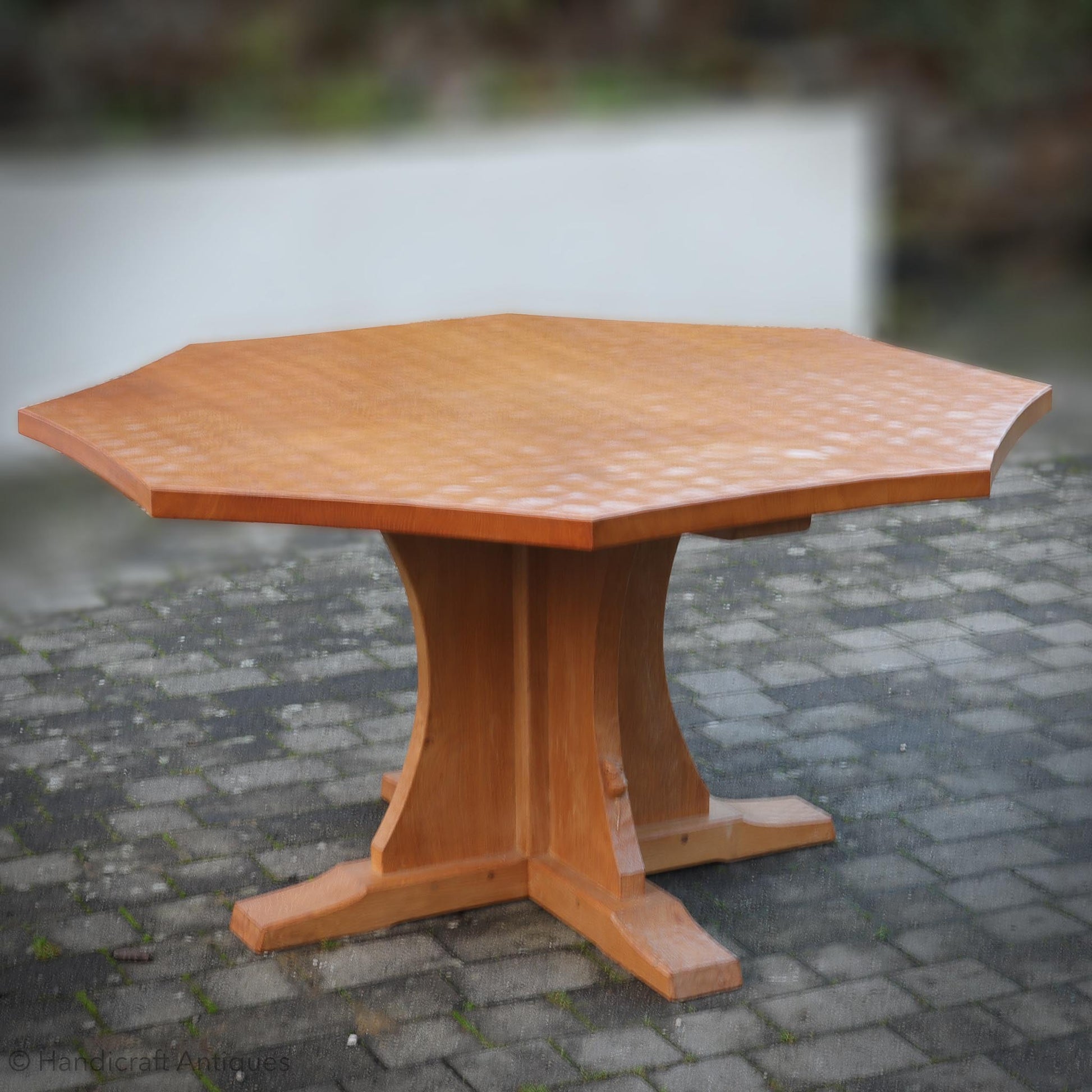 Robert 'Mouseman' Thompson Arts & Crafts Yorkshire School English Oak Dining Table 