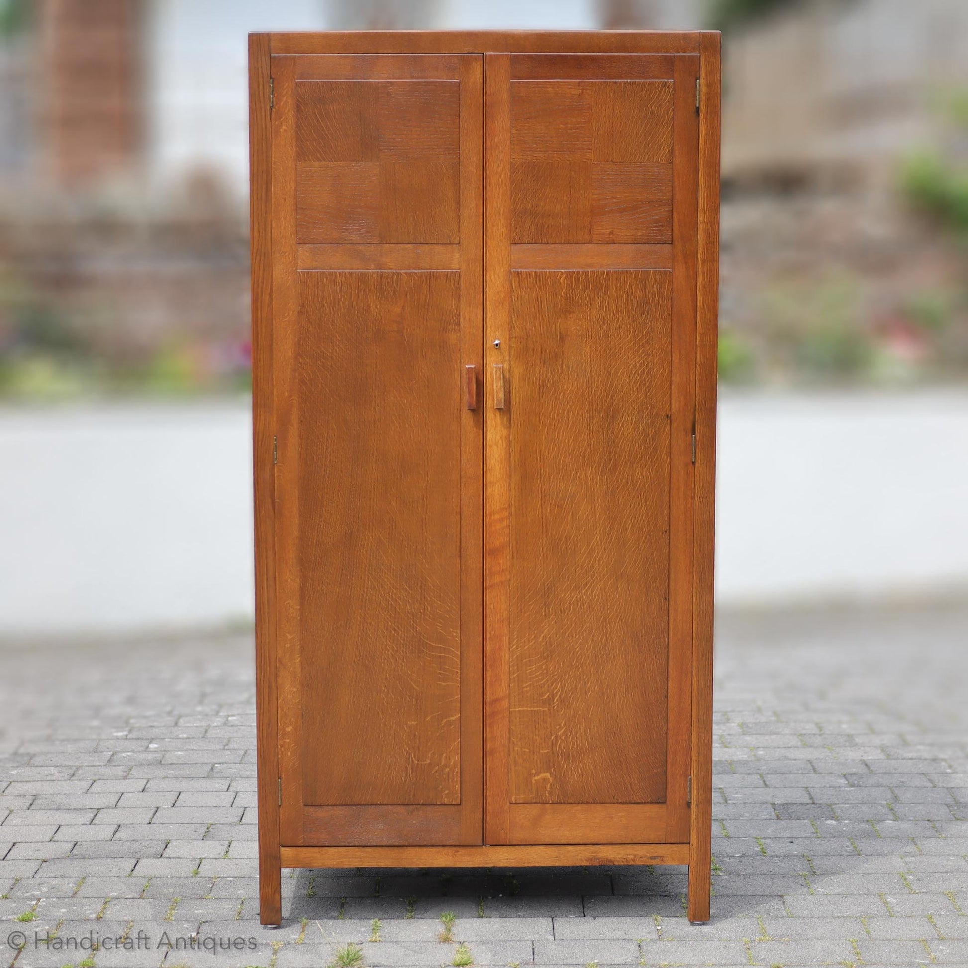 Heal and Co [Ambrose Heal] Arts & Crafts Cotswold School English Oak Wardrobe