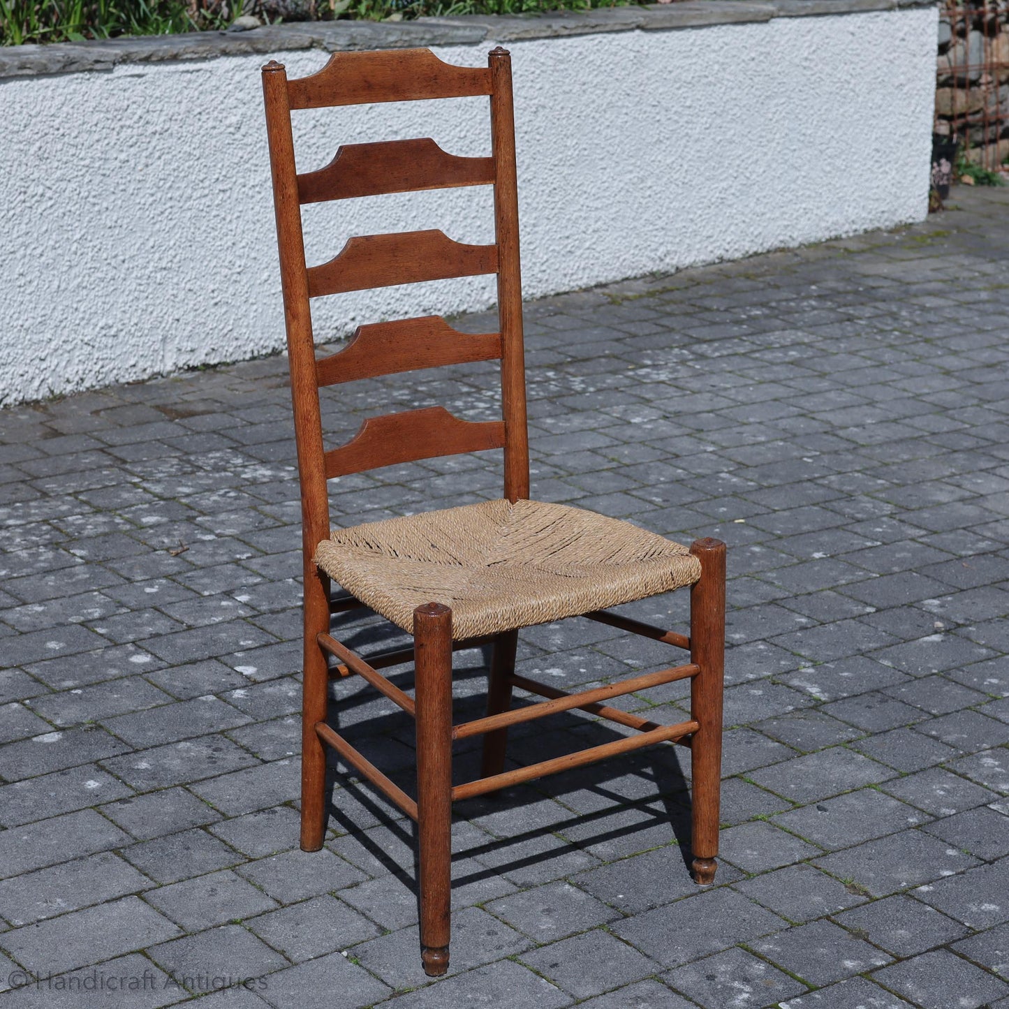 Heal and Co ‘Clissett’ style Arts & Crafts Cotswold School Oak Chairs.