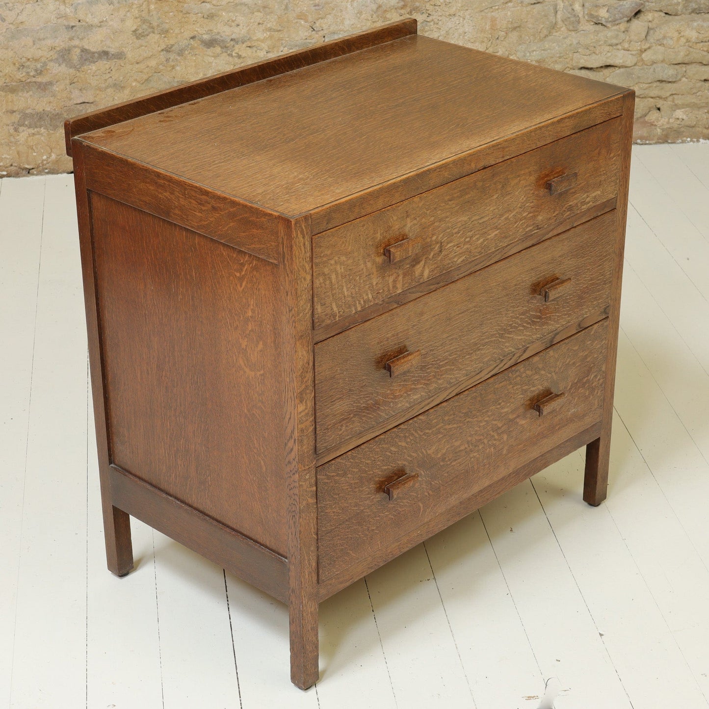 Heal and Co Arts & Crafts Cotswold School Oak Chest of Drawers