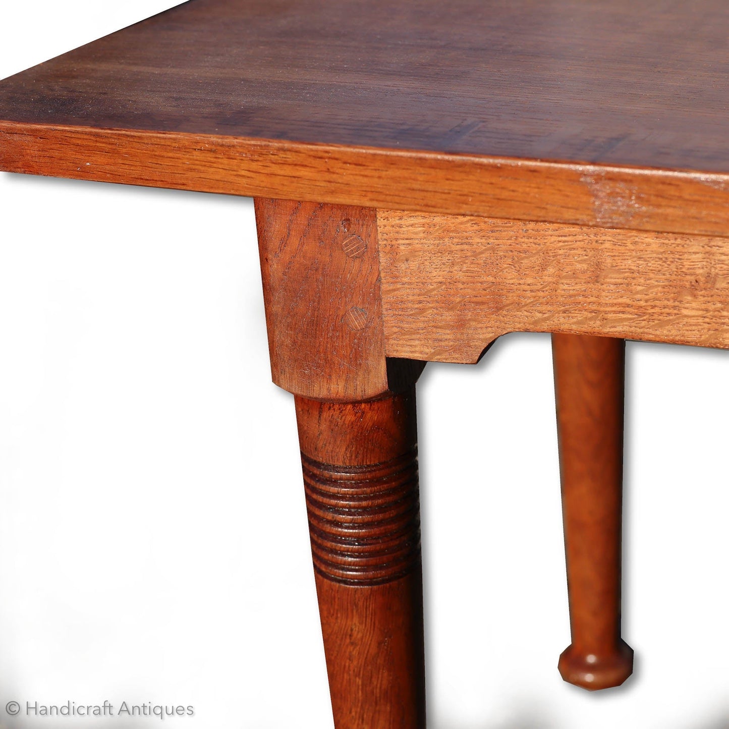 William Birch Arts & Crafts Cotswold School English Oak Coffee Table C. 1920