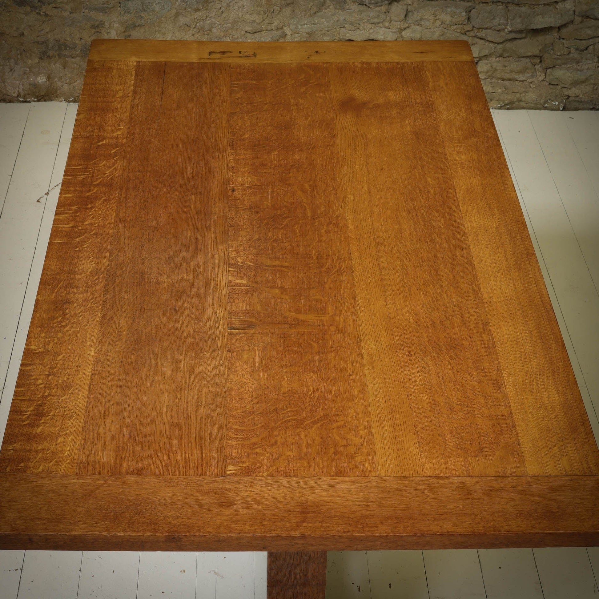 Heal and Co Arts & Crafts Cotswold School English Oak Dining Table c. 1930