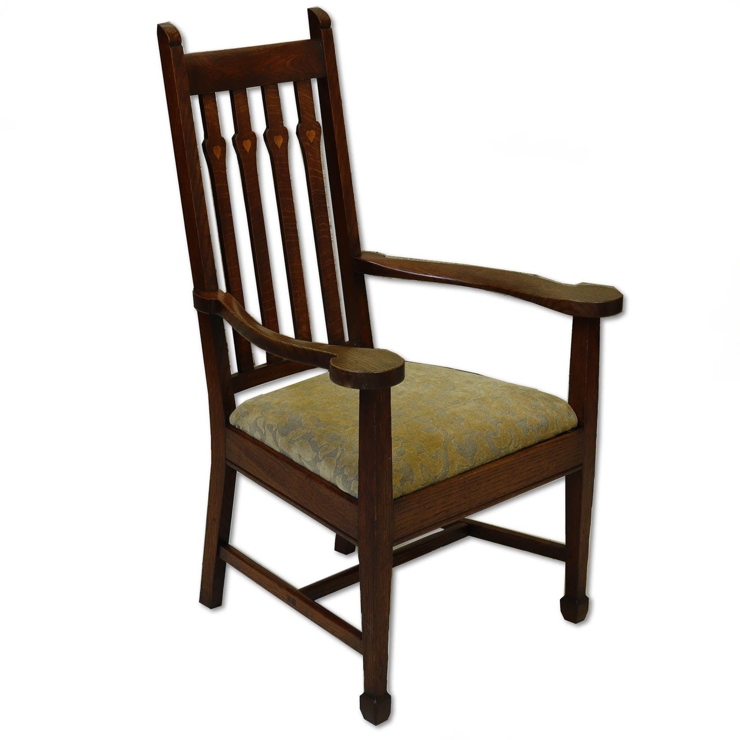 Arthur W. Simpson Arts & Crafts Lakes School English Oak Armchair