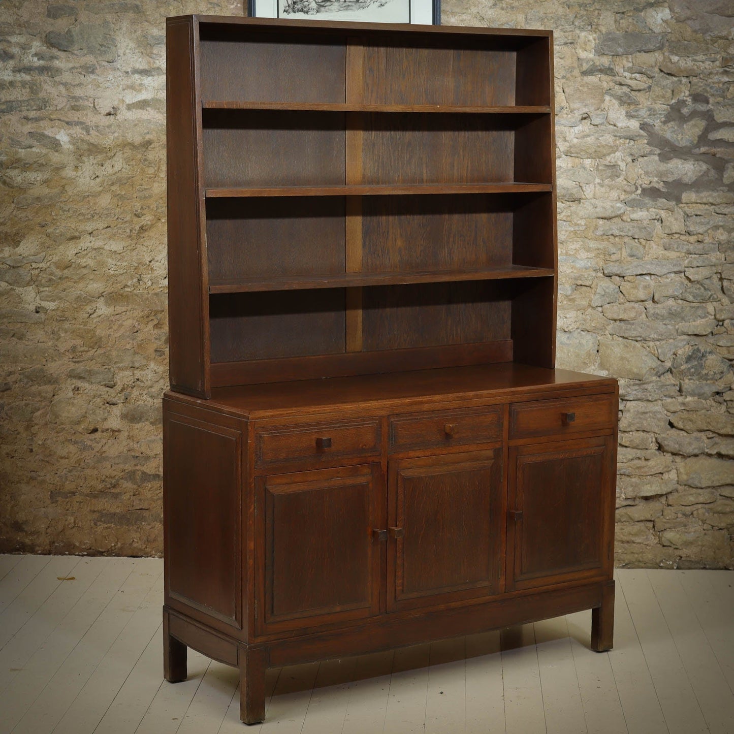 Brynmawr Furniture Company  Arts & Crafts Cotswold School Oak Dresser C. 1930