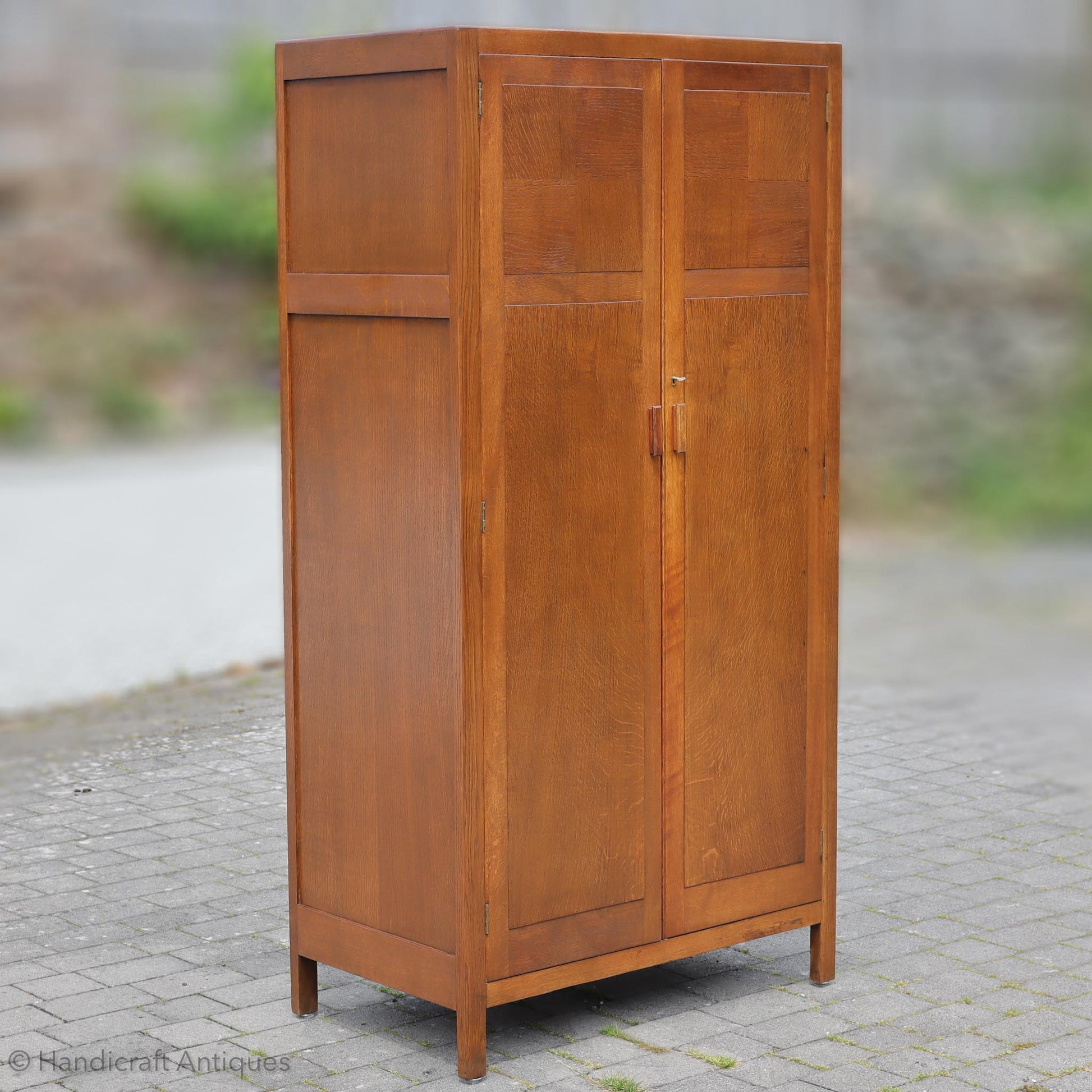 Heal and Co [Ambrose Heal] Arts & Crafts Cotswold School English Oak Wardrobe