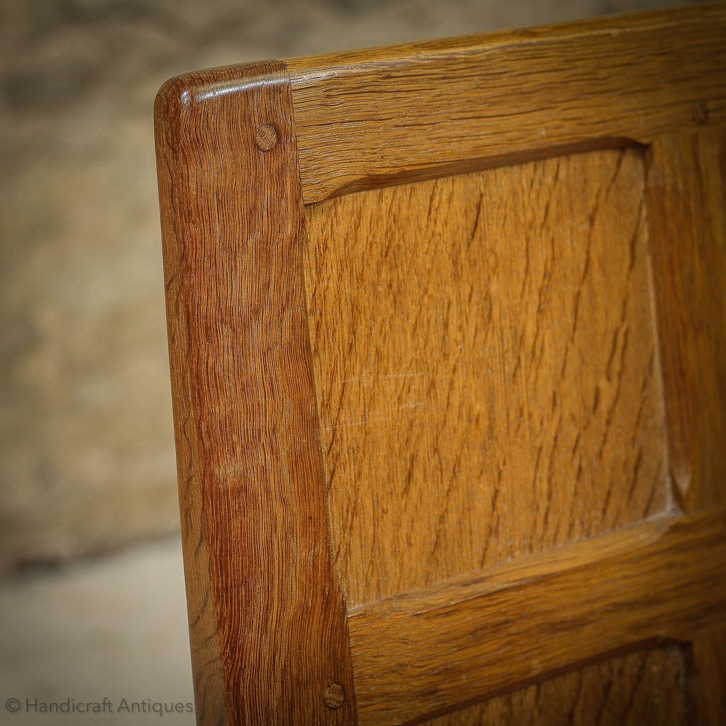 Set of 4 Sid Pollard [ex-Mouseman] Arts & Crafts Yorkshire School Oak Chairs