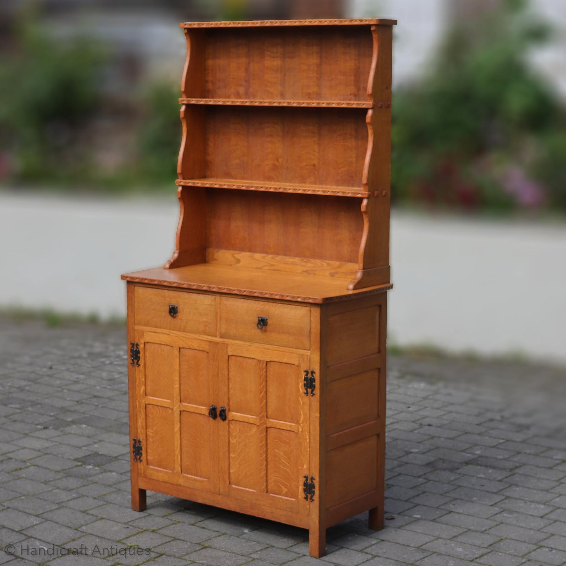  Arts & Crafts Cotswold School English Oak Dresser 