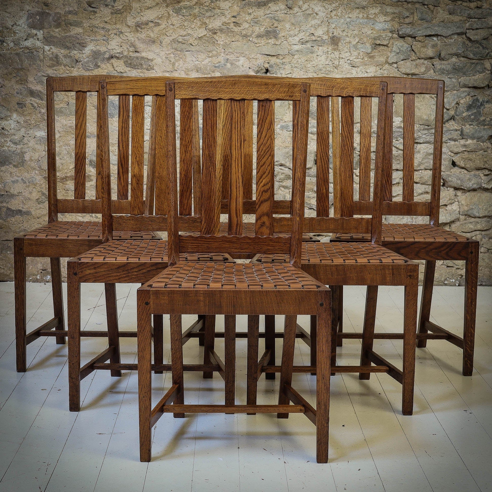 Stanley Webb Davies Arts & Crafts Lakes School English Oak Chair 1929