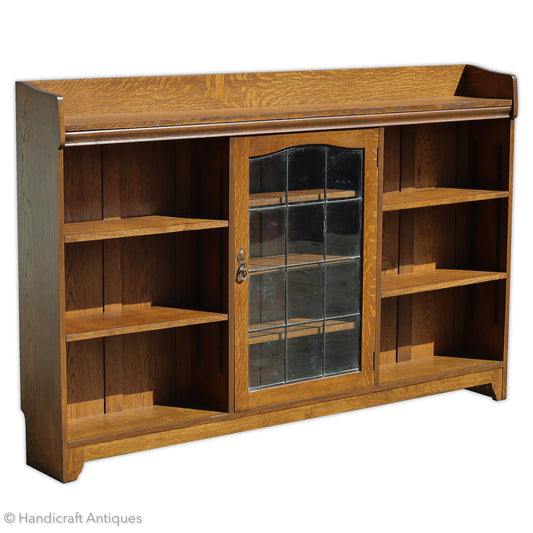 Liberty & Co Arts & Crafts Cotswold School English Oak Bookcase 