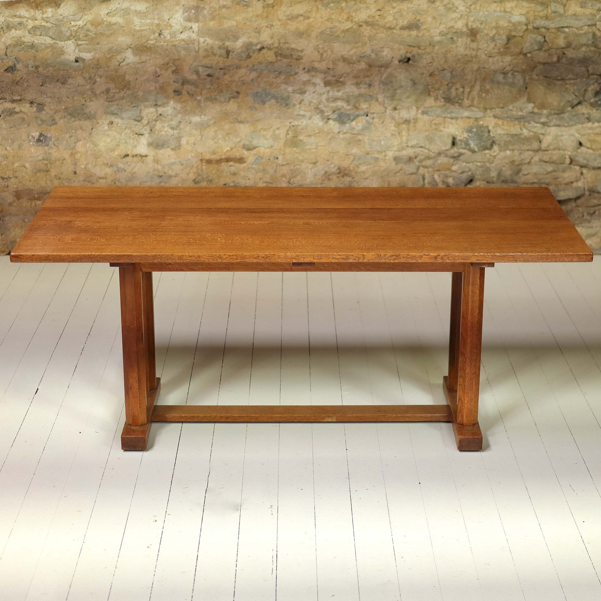 Gordon Russell Arts & Crafts Cotswold School English Oak Dining Table c. 1935