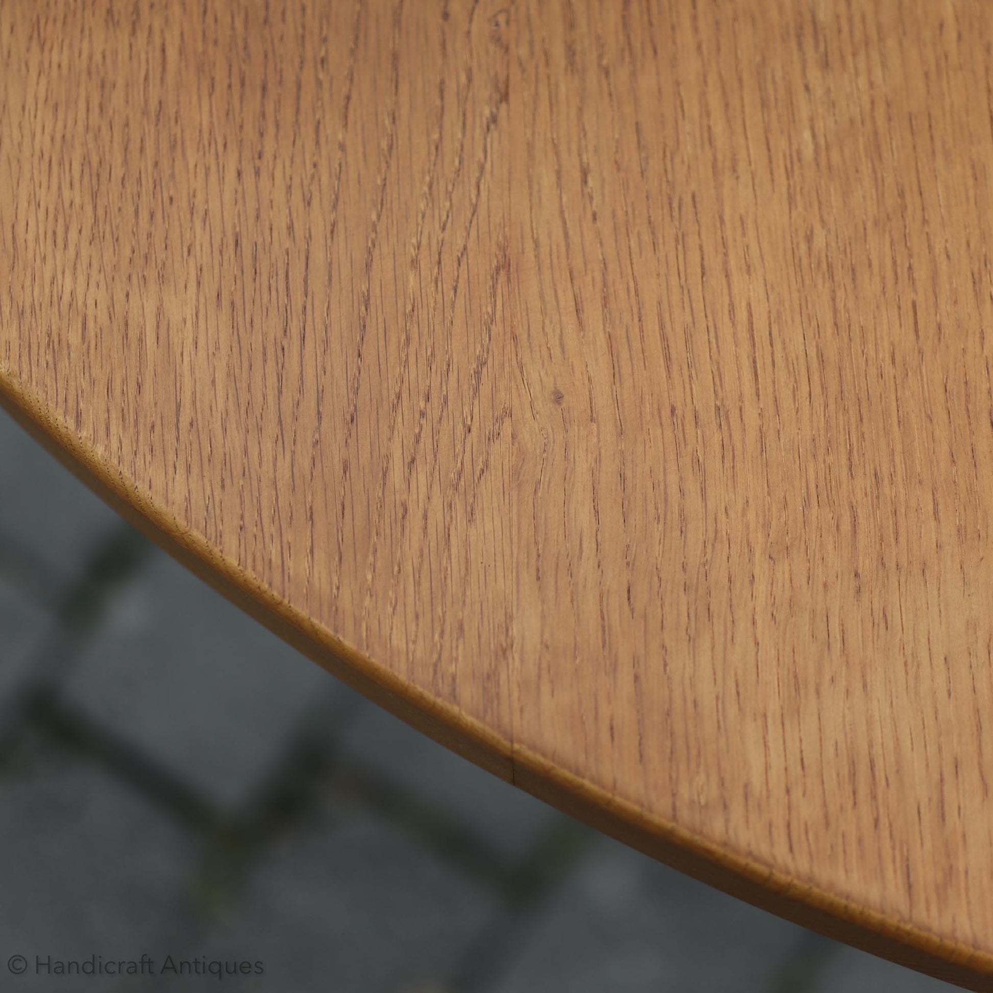 Albert 'Eagleman' Jeffray (Ex-Mouseman) Arts & Crafts Yorkshire School English Oak Dining Table c 1990.