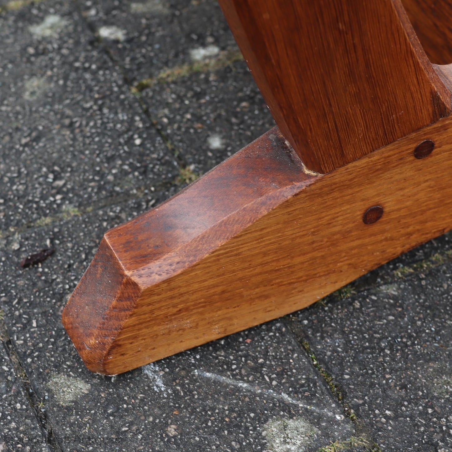 Edward Barnsley Design Arts & Crafts English Oak Dining Table by Acornman (Ex-Mouseman)