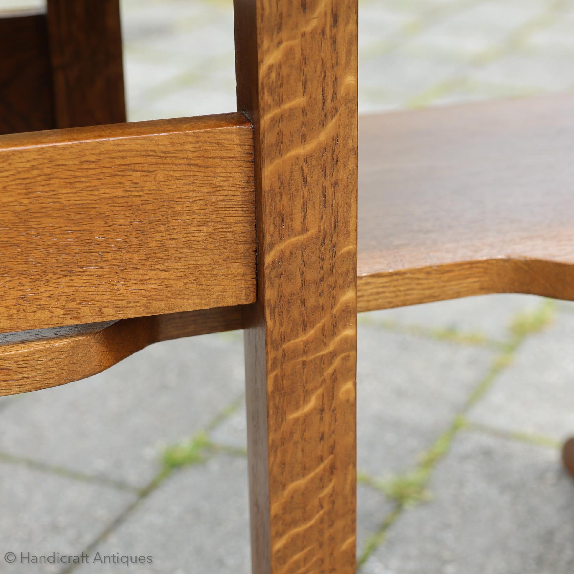 Arthur W. Simpson (The Handicrafts, Kendal) Arts & Crafts Lakes School English Oak Table c. 1920.