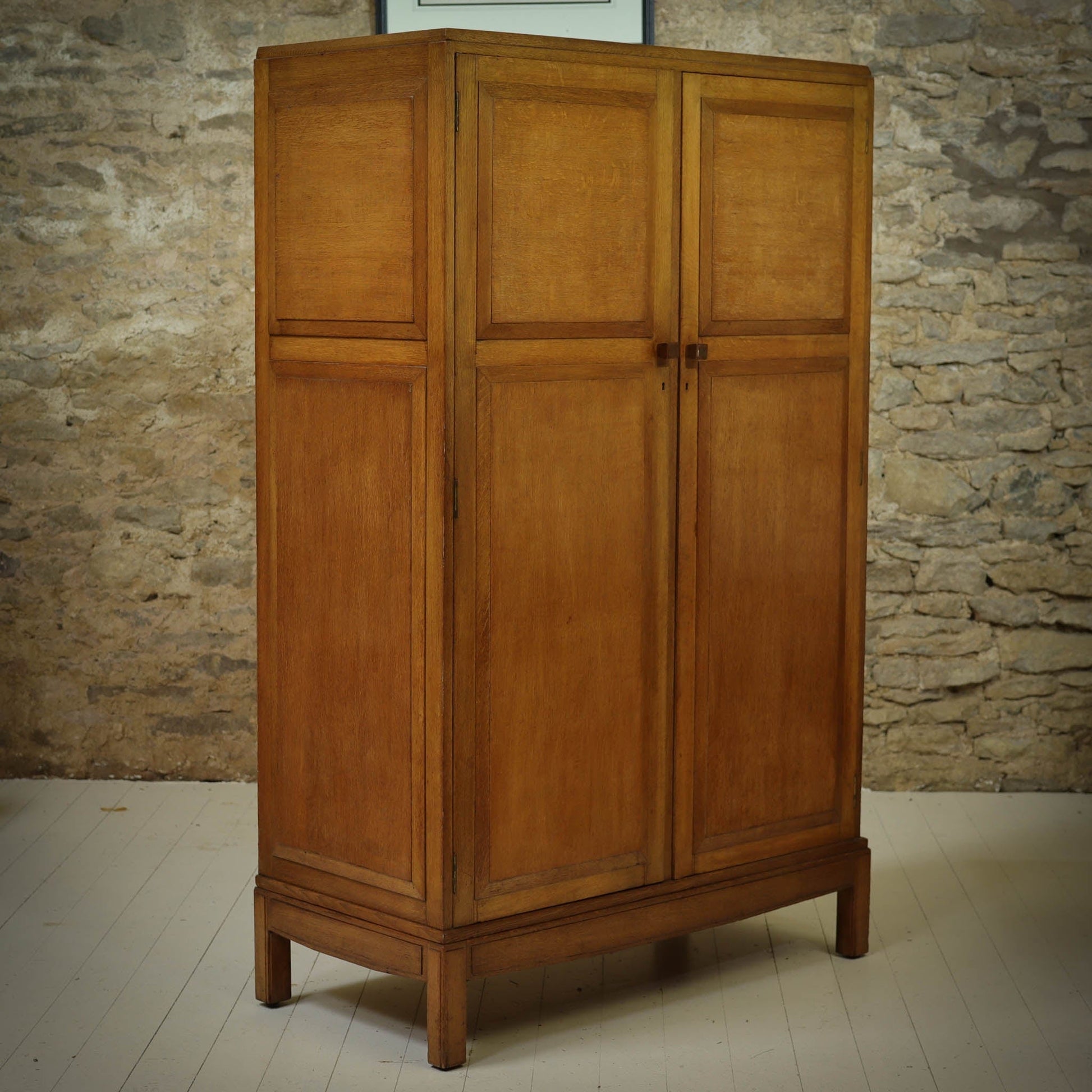 Brynmawr Furniture Company  Arts & Crafts Cotswold School Oak Wardrobe 1930