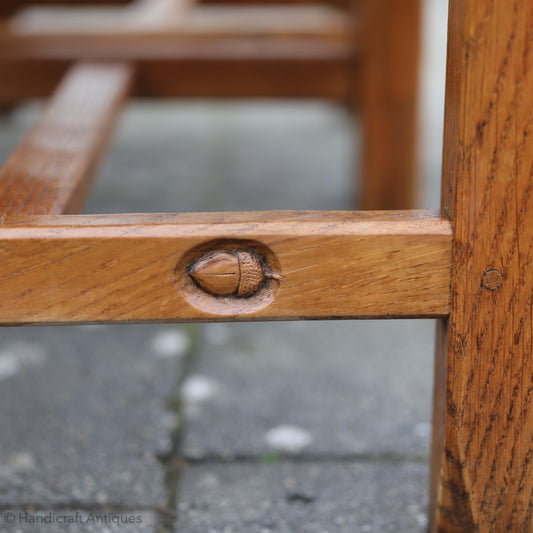 Set of 4 Acornman (Ex-Mouseman) Arts & Crafts Yorkshire School English Oak Chairs