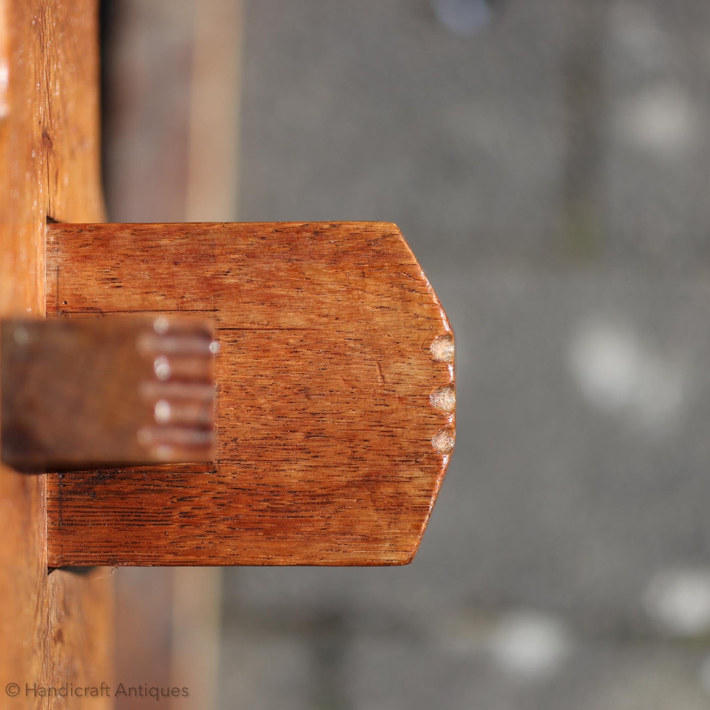 Woodpeckerman [Mouseman interest] Arts & Crafts Yorkshire School English Oak Dining Table