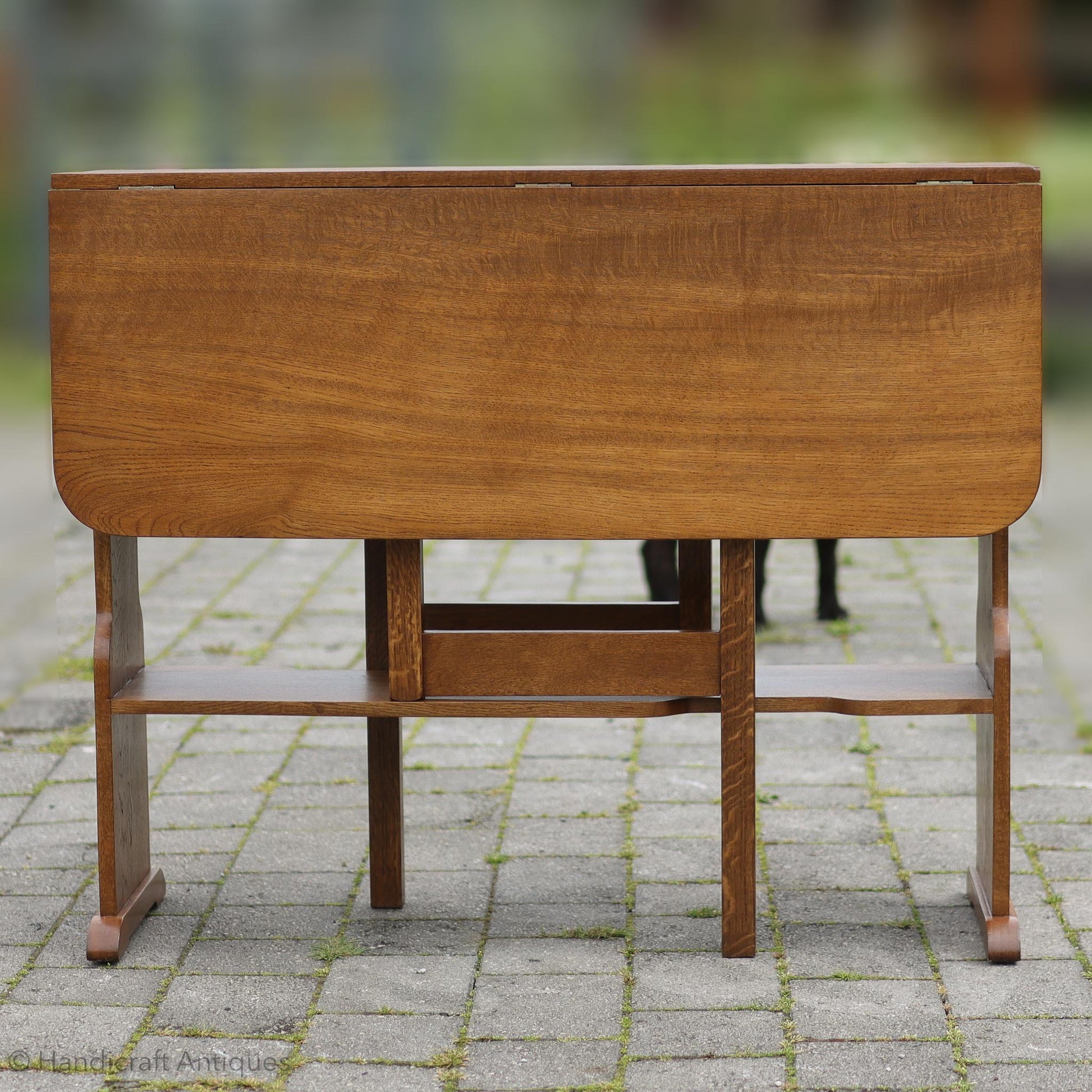 Arthur W. Simpson (The Handicrafts, Kendal) Arts & Crafts Lakes School English Oak Table c. 1920.