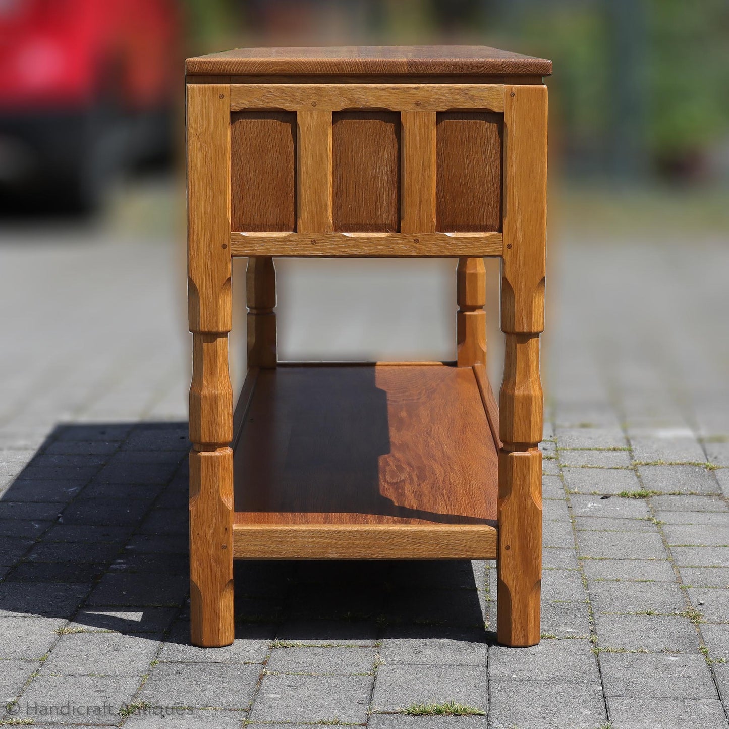 Knightman Arts & Crafts Yorkshire School English Oak Buffet Sideboard