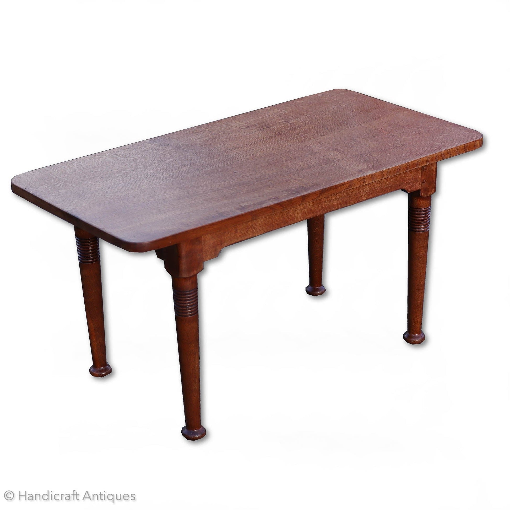 William Birch Arts & Crafts Cotswold School English Oak Coffee Table C. 1920