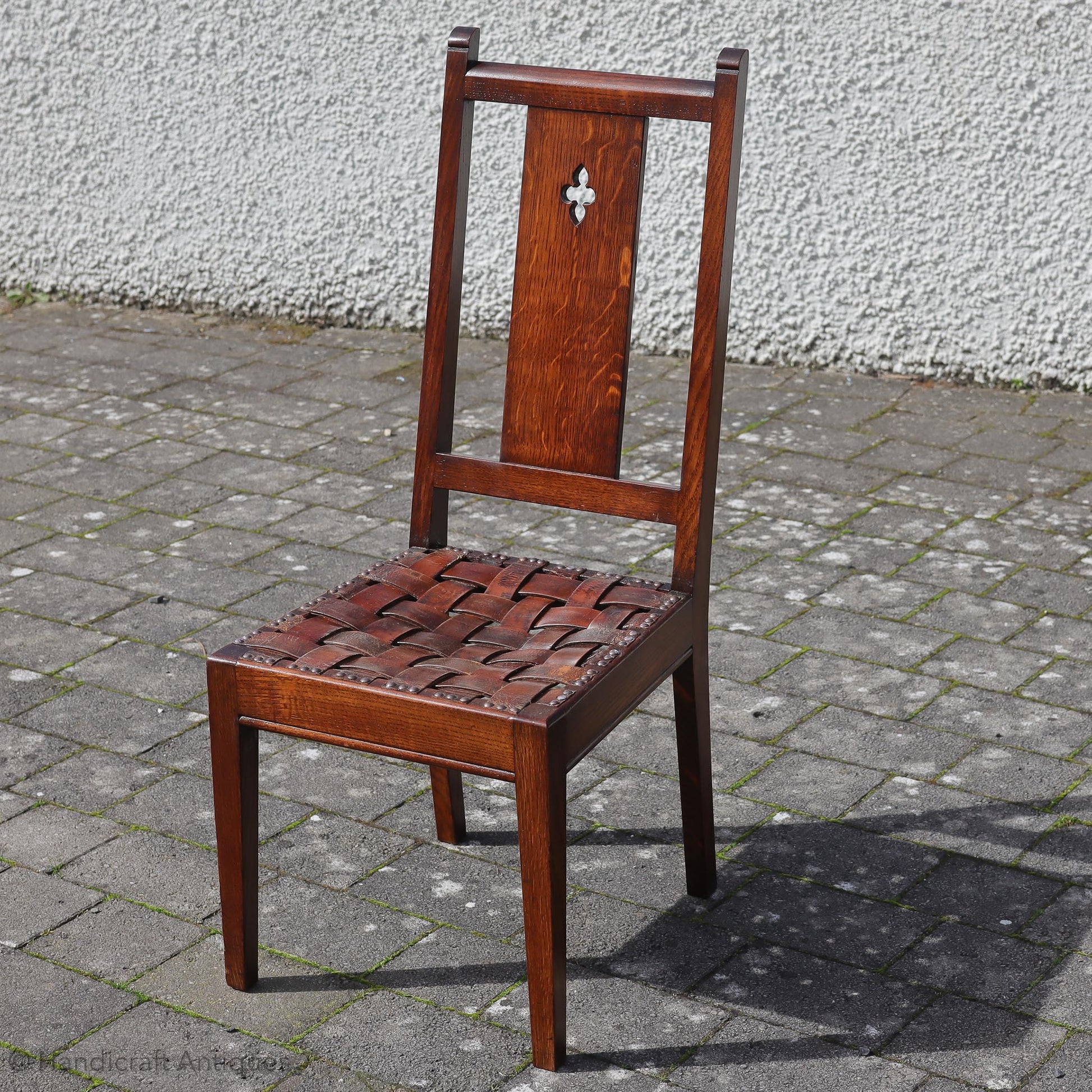 Arthur W. Simpson (The Handicrafts, Kendal) Arts & Crafts Lakes School Oak Chair