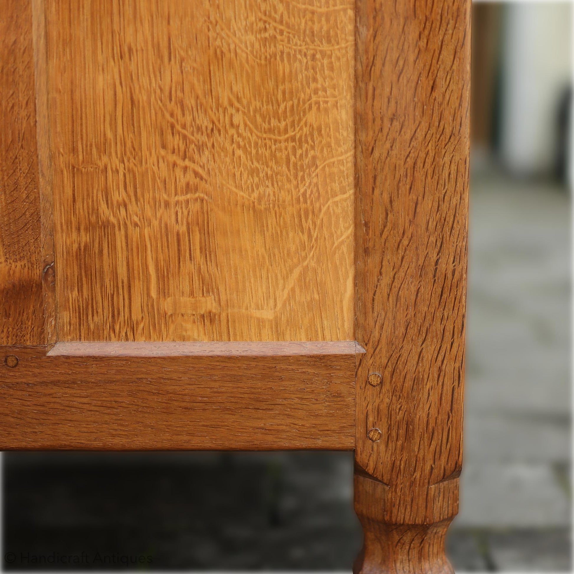 Eagleman (Ex-Mouseman) Arts & Crafts Yorkshire School English Oak Bureau