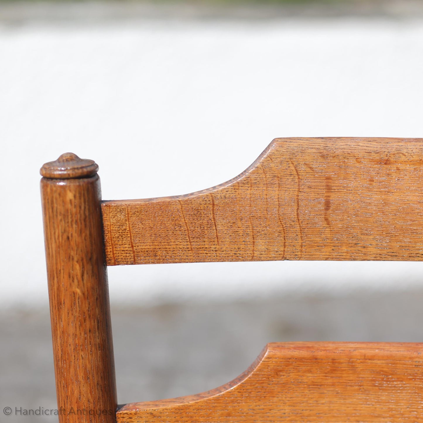 Heal and Co ‘Clissett’ style Arts & Crafts Cotswold School Oak Chairs.