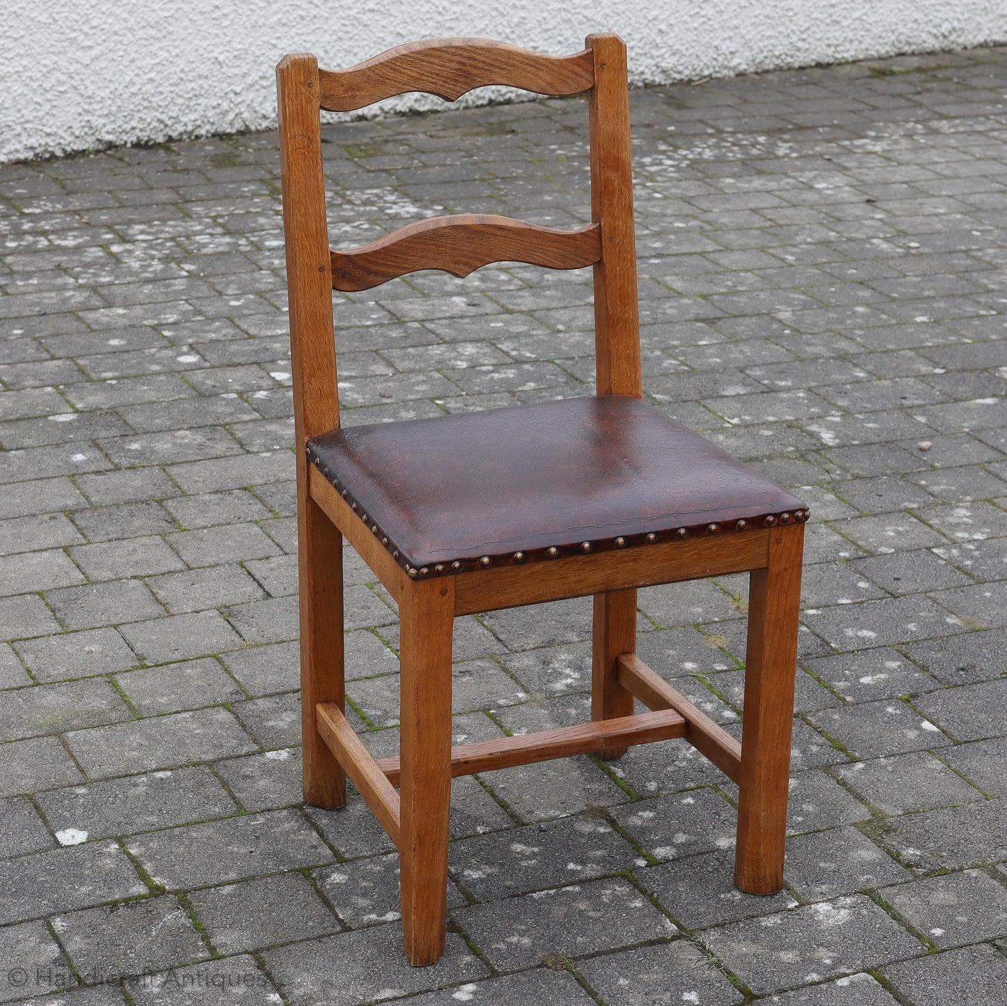 Set of 4 Acornman (Ex-Mouseman) Arts & Crafts Yorkshire School English Oak Chairs