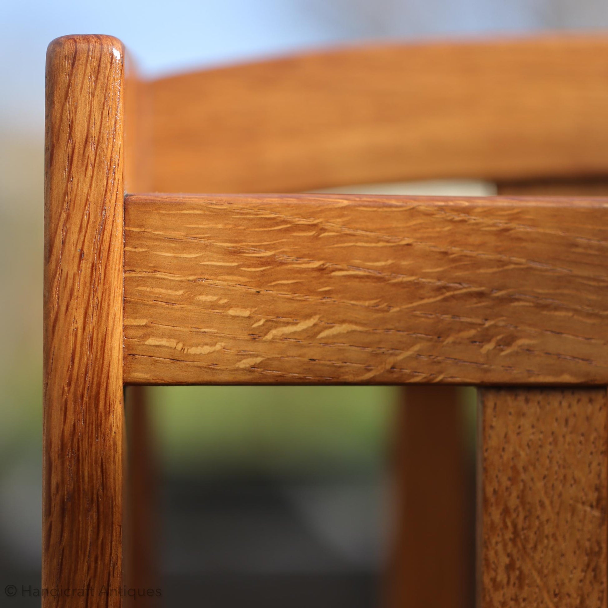 James Cleasby Dent [Ex-Stanley Webb Davies] Arts & Crafts Lakes School English Oak Magazine Rack