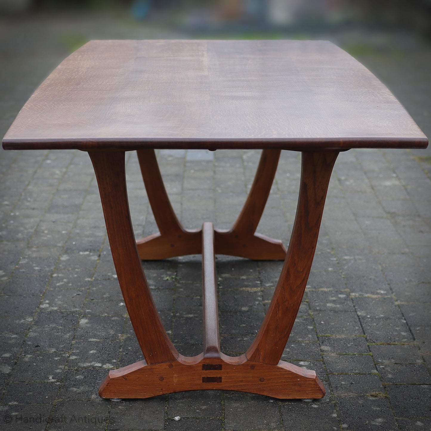 Edward Barnsley Design Arts & Crafts English Oak Dining Table by Acornman (Ex-Mouseman)