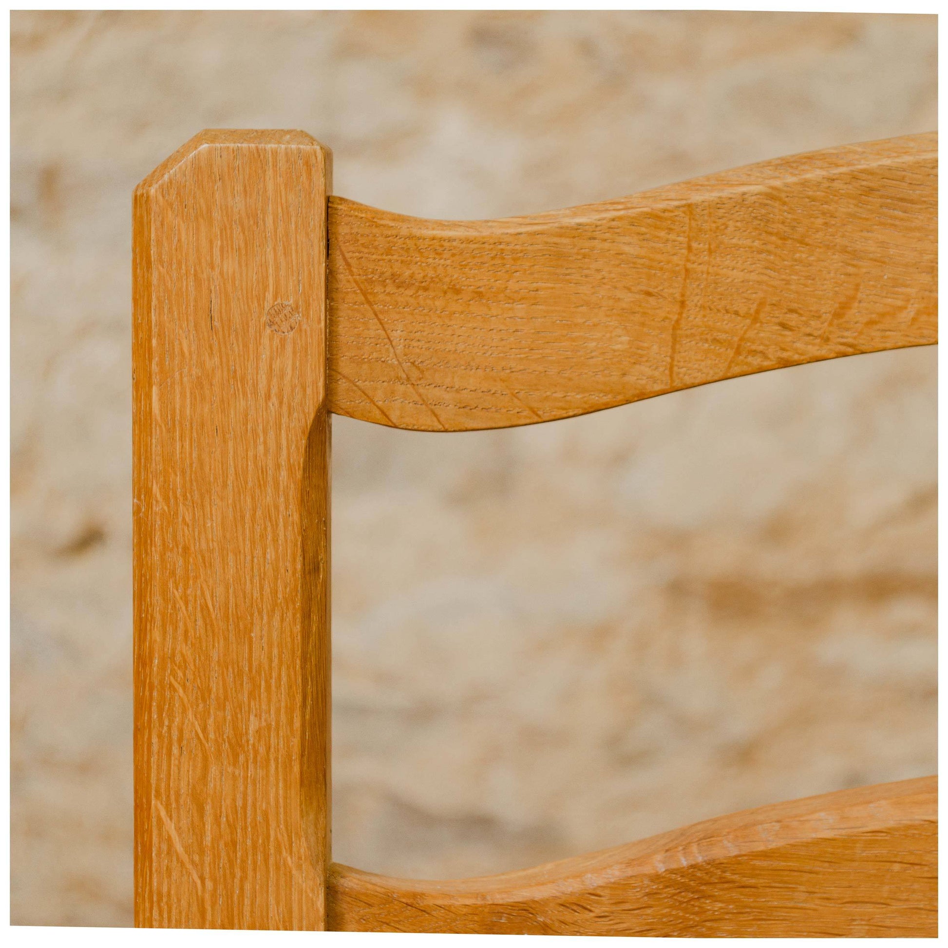 Acornman (Ex-Mouseman) Arts & Crafts Yorkshire School English Oak Chairs 1960