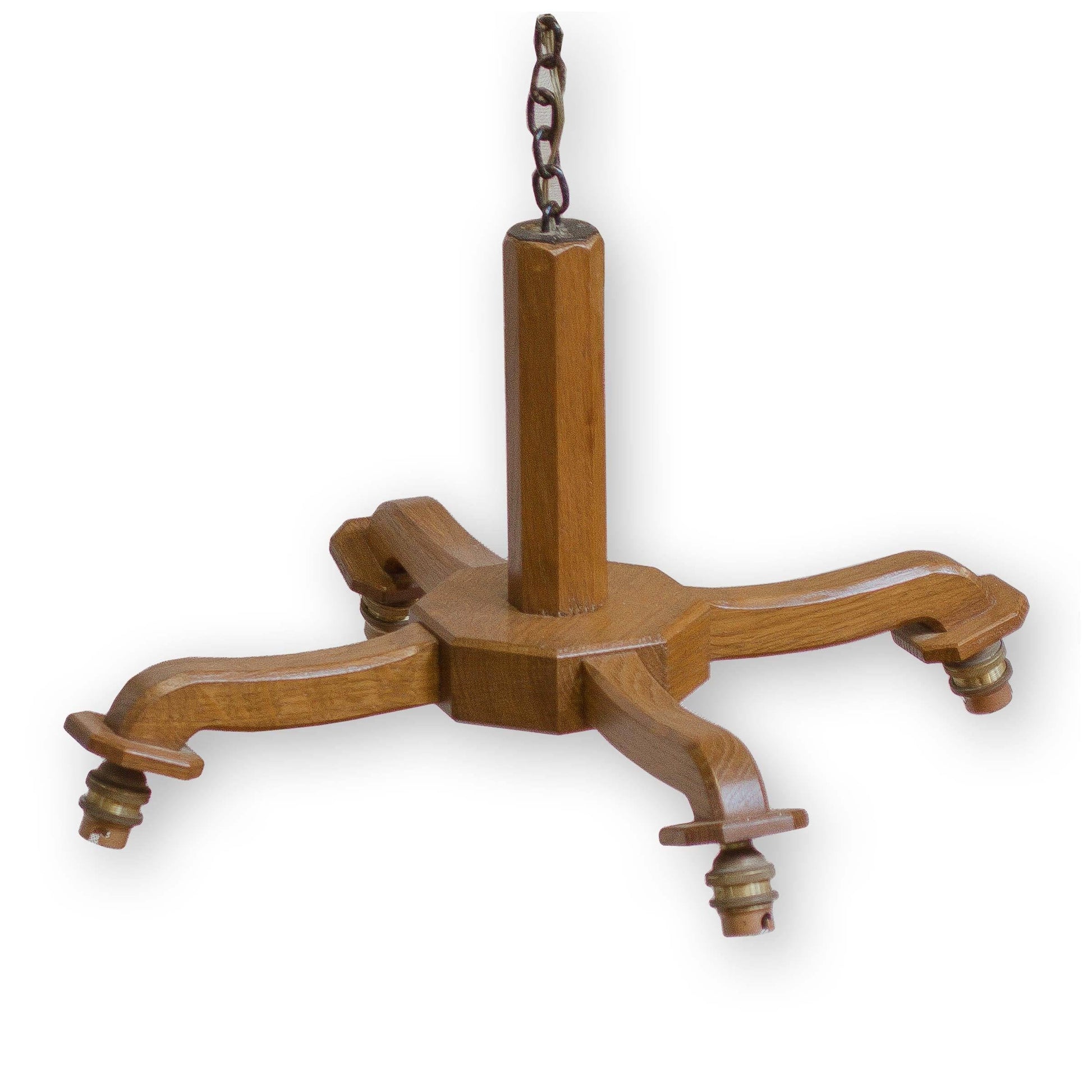 Alan 'Acornman' Grainger (Acorn Industries) Arts & Crafts Yorkshire School Ceiling Lamp