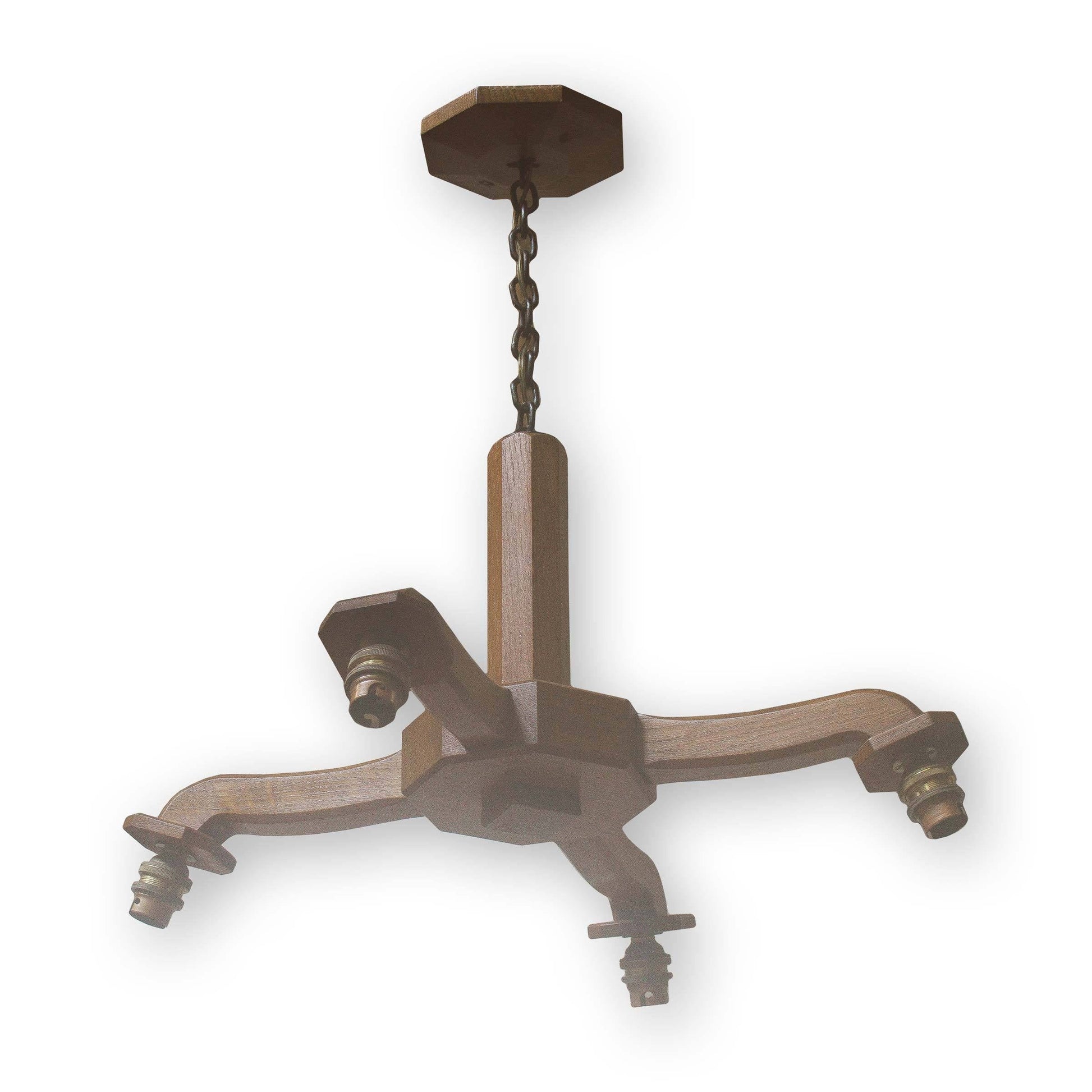 Alan 'Acornman' Grainger (Acorn Industries) Arts & Crafts Yorkshire School Ceiling Lamp