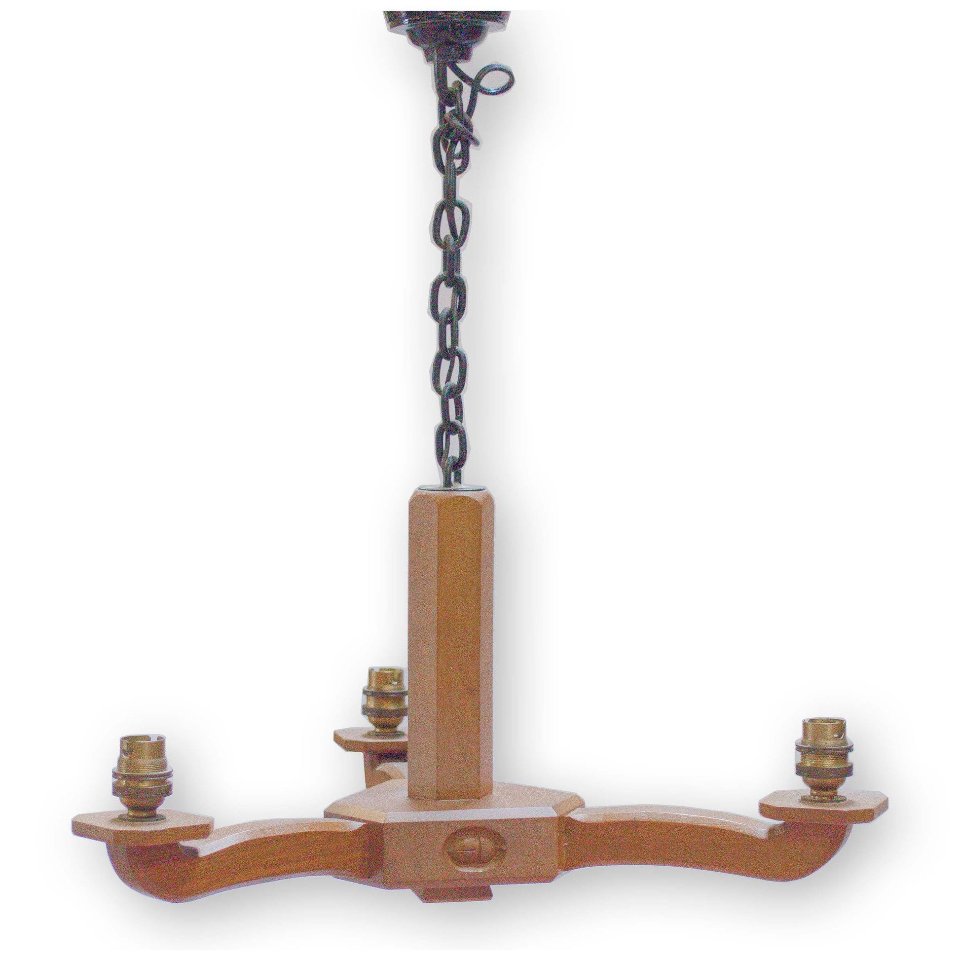 Alan 'Acornman' Grainger Arts & Crafts Yorkshire School 3 Branch Light Fitment
