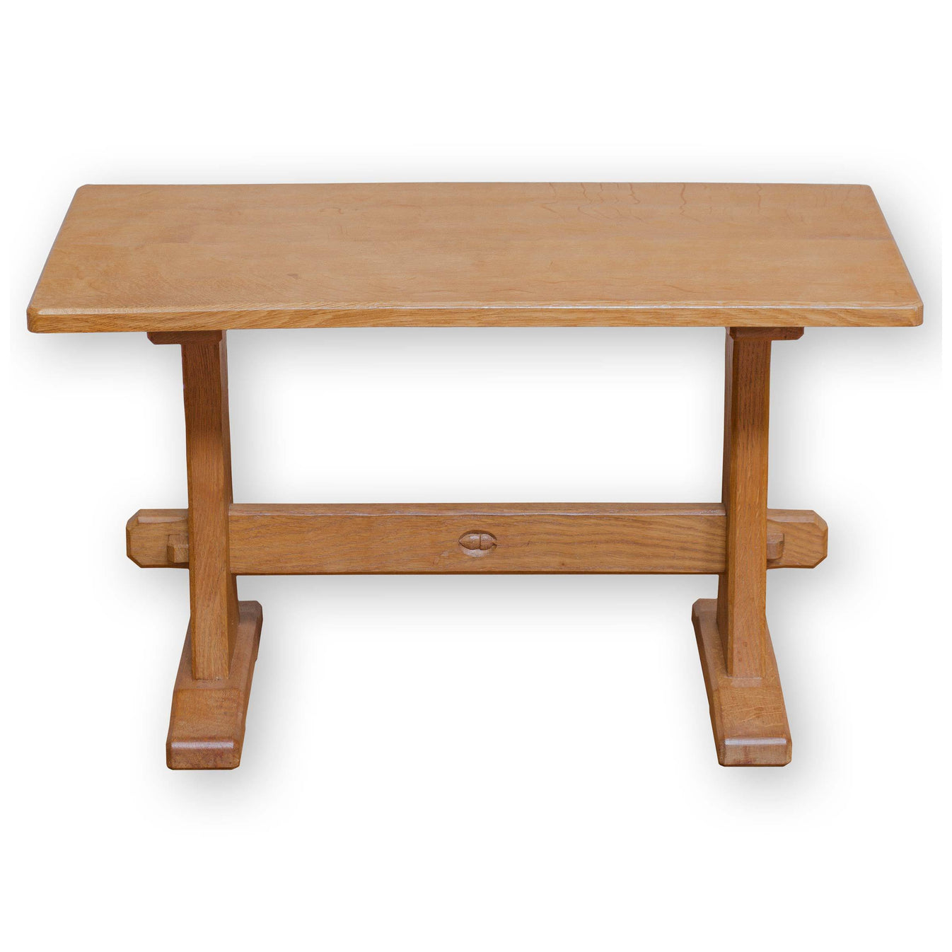 Alan 'Acornman' Grainger (ex-Mouseman) Arts & Crafts Yorkshire Oak Cof ...