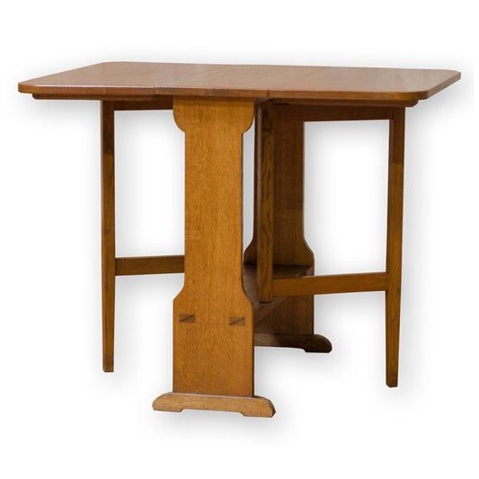 Arthur W Simpson (The Handicrafts, Kendal) Arts & Crafts Oak Drop-Leaf Table