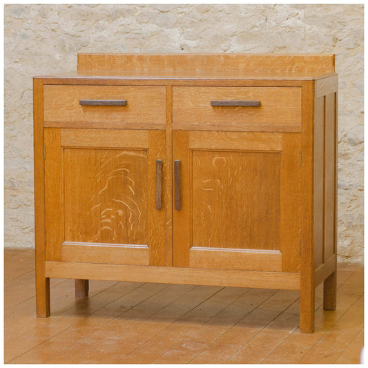 Arthur W Simpson (The Handicrafts) Arts & Crafts English Oak Sideboard c. 1930