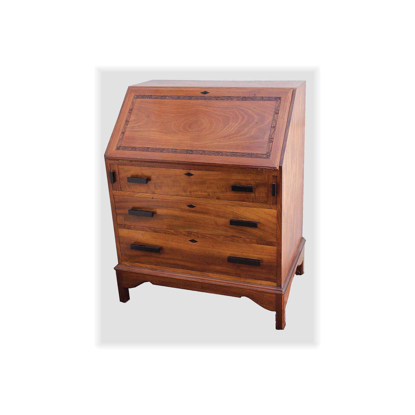 Arthur W Simpson (The Handicrafts, Kendal) Arthur W. Simpson Arts Crafts Mahogany Writing Bureau