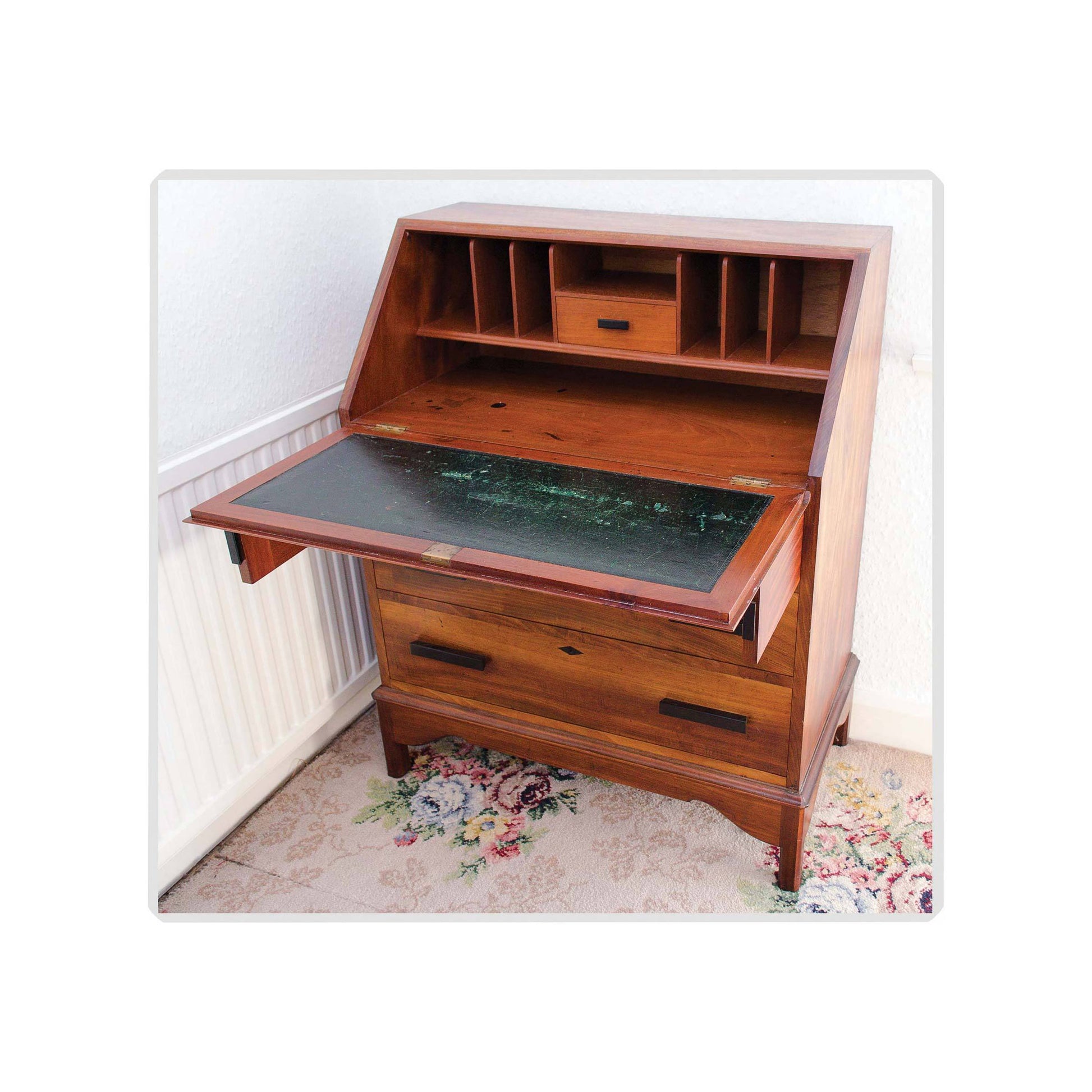 Arthur W Simpson (The Handicrafts, Kendal) Arthur W. Simpson Arts Crafts Mahogany Writing Bureau