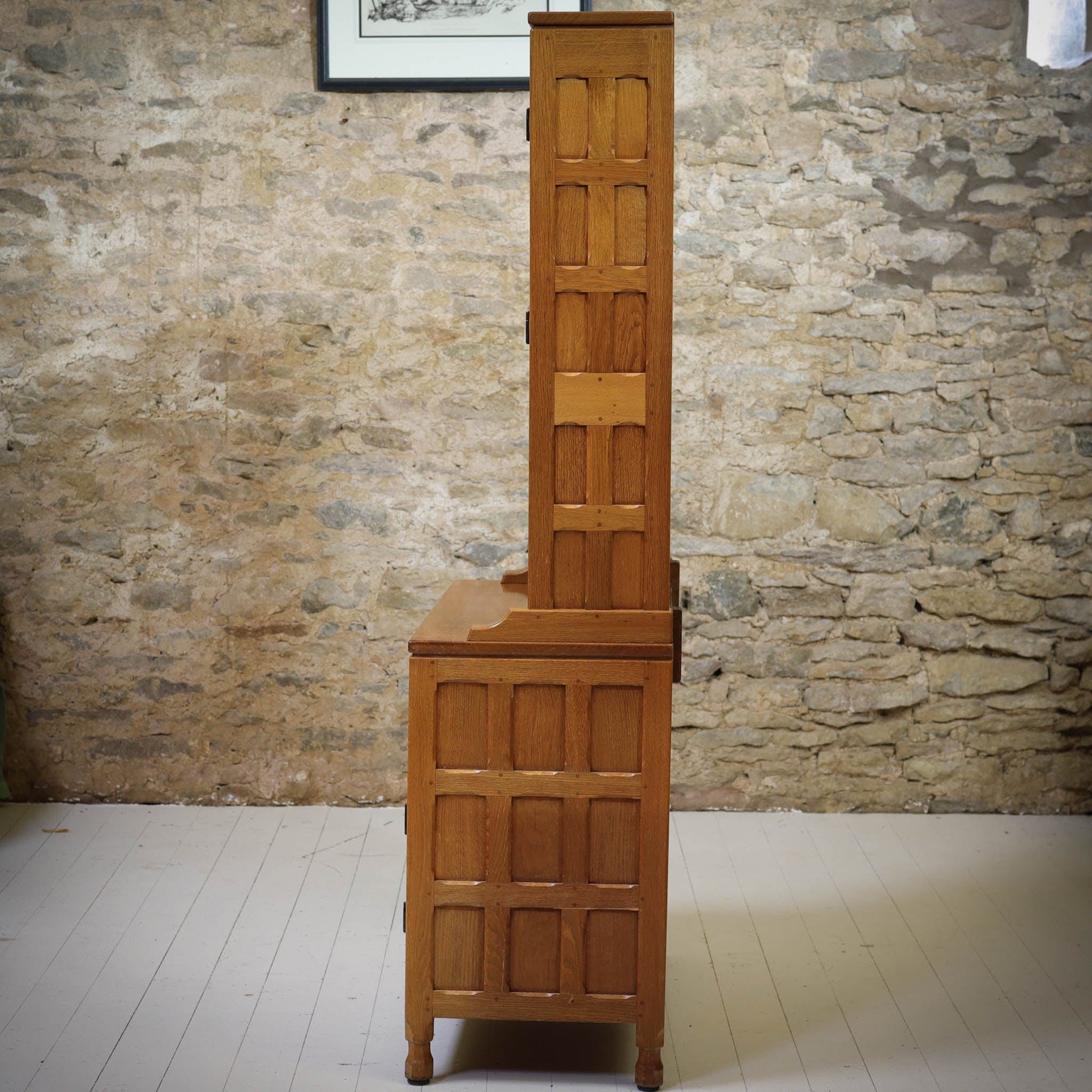 Horace 'Knightman' Knight Arts & Crafts Yorkshire School English Oak Dresser