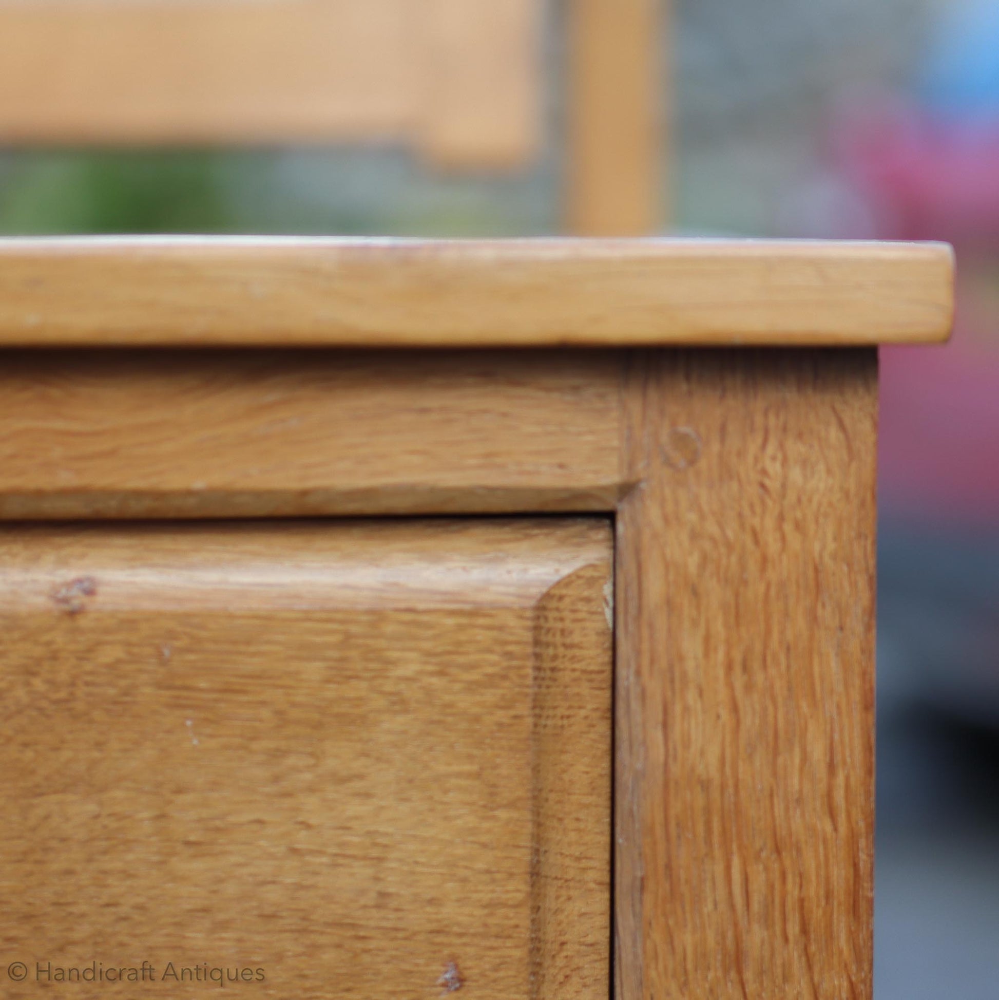 Cat & Mouseman' (Ex-Mouseman) Arts & Crafts Yorkshire School Oak Dressing Table