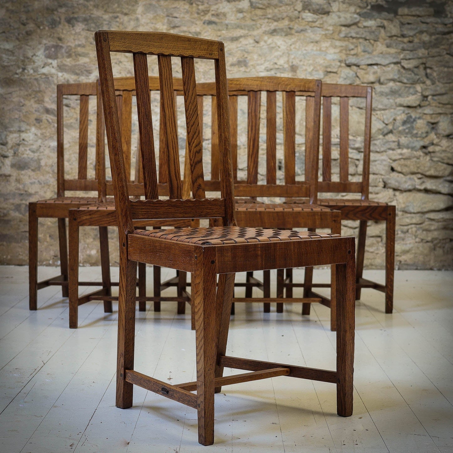 Stanley Webb Davies Arts & Crafts Lakes School English Oak Chair 1929