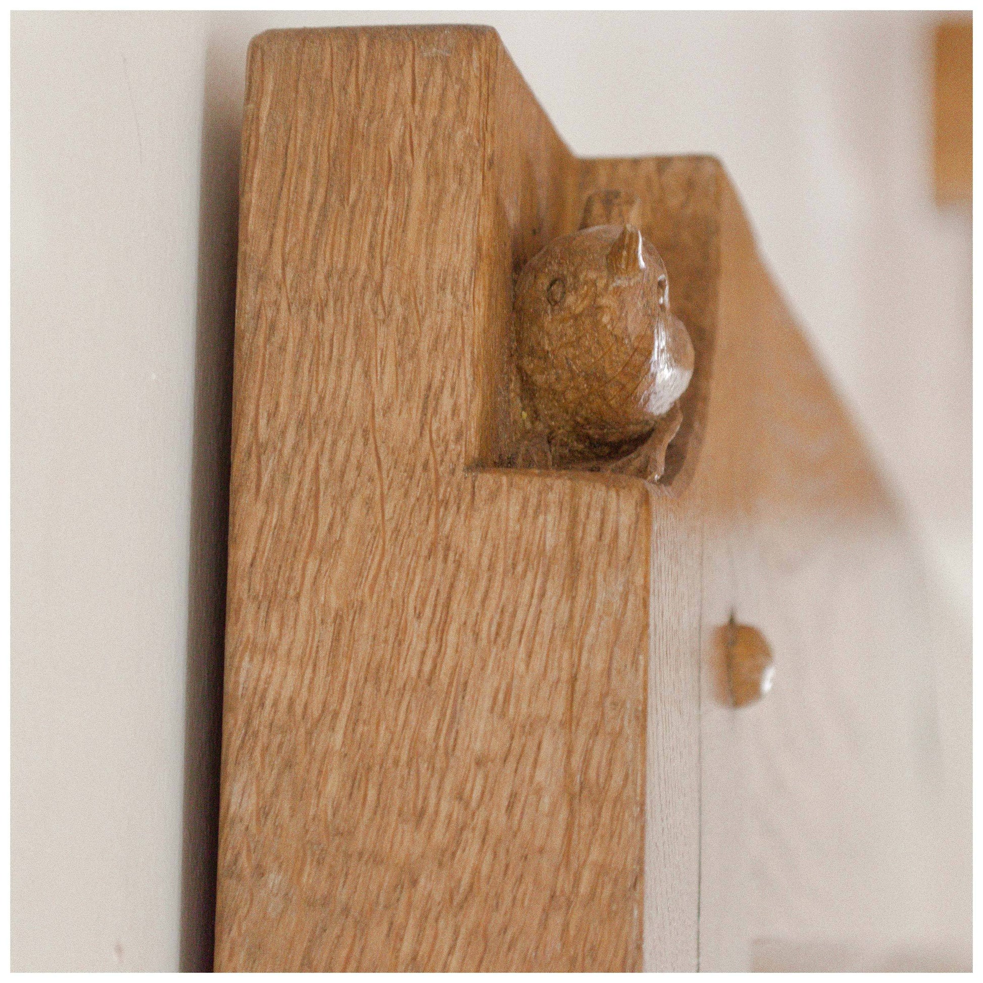 Bob Wrenman Hunter (Ex-Mouseman) Very Large Yorkshire School Oak Mirror