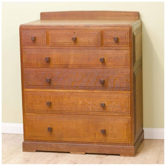 Brynmawr Furniture Company Arts & Crafts Oak 'Govilon' Chest of Drawers