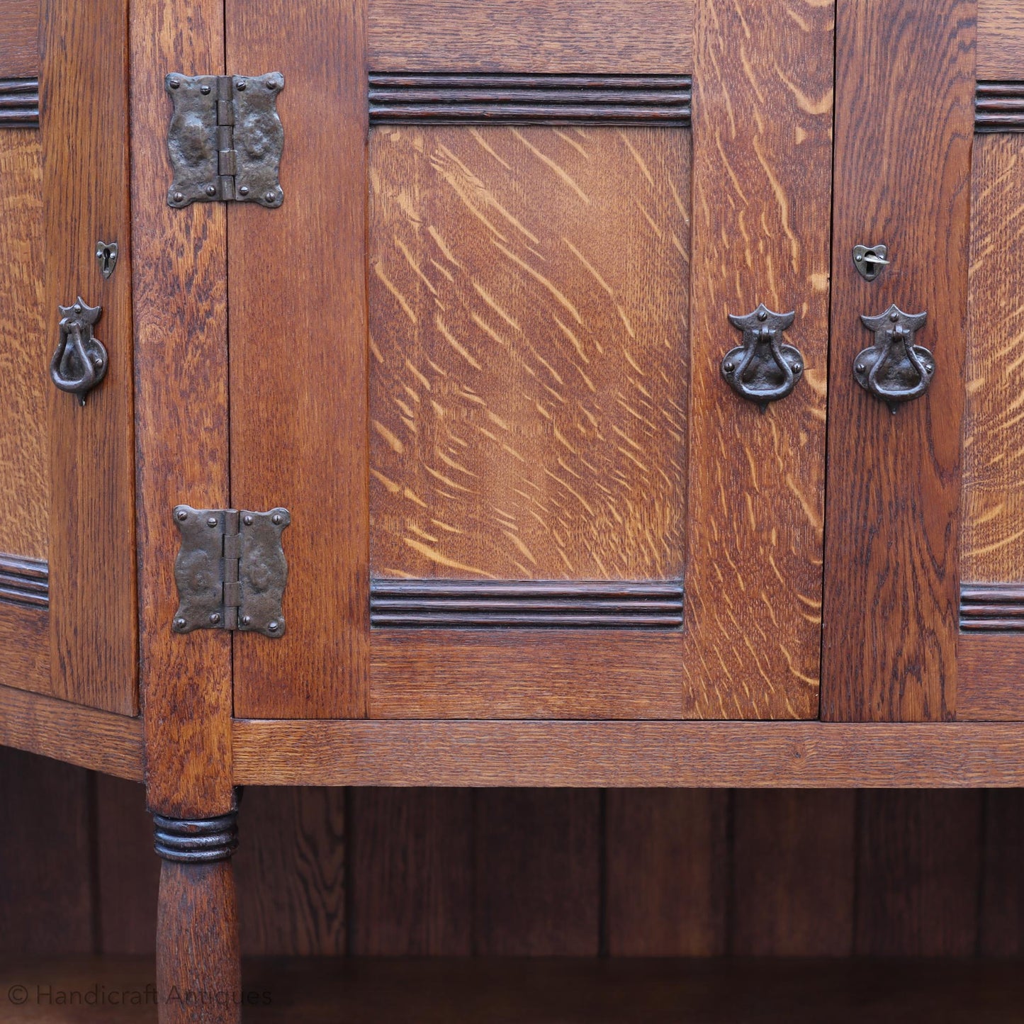 Liberty & Co Arts & Crafts Cotswold School English Oak Dresser c. 1920.